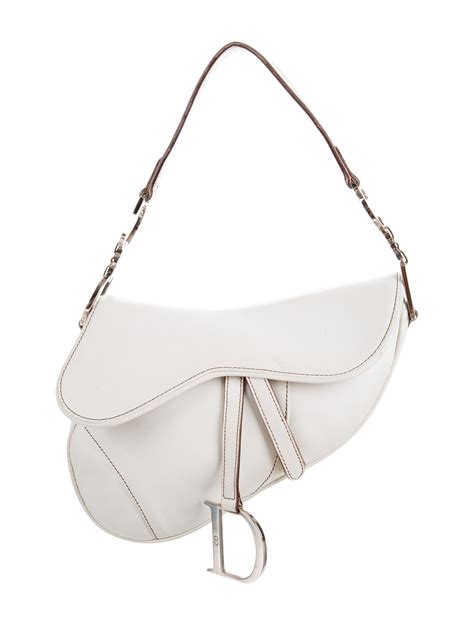 dior saddle bag silver hardware|authentic dior saddle bag.